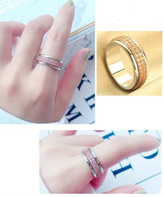 Anillo Giratorio de Plata Esterlina para Mujer - Diseño Minimalista - Image 12