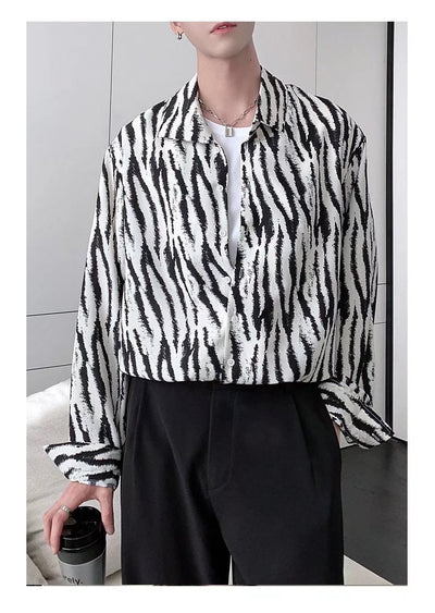 Camisa Tie-Dye Suelta de Lujo Ligero con Drapeado - Image 15