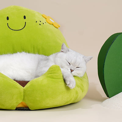 Casa Cama Semiencerrada para Gatos Lavable y Térmica - Image 5