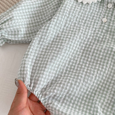 Pelele Manga Larga con Cuello Bebé para Niña - Image 3