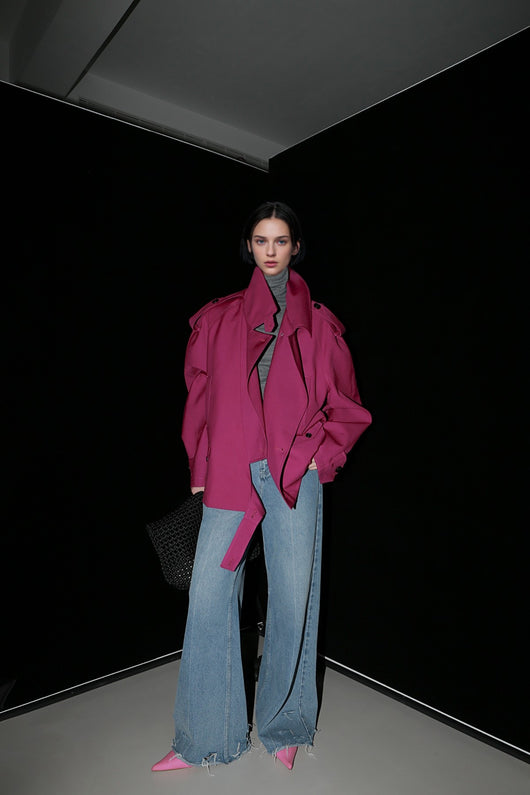 Gabardina Retro Holgada de Estilo Británico - Image 19