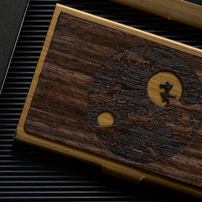 Tarjetero Ejecutivo de Acero Inoxidable y Madera con Grabado Personalizado - Image 18