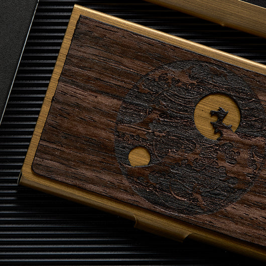Tarjetero Ejecutivo de Acero Inoxidable y Madera con Grabado Personalizado - Image 18