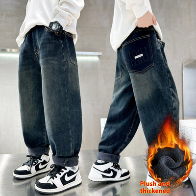 Pantalones Gruesos Cálidos Estilo Coreano para Niños - Image 5