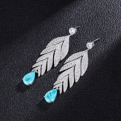 Aretes Grandes Gota de Agua Retro con Colores Degradados - Image 7