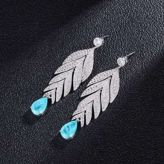 Aretes Grandes Gota de Agua Retro con Colores Degradados - Image 7