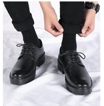 Zapatos Formales de Cuero con Aumento de Altura 10cm - Elegancia y Confianza - Image 15