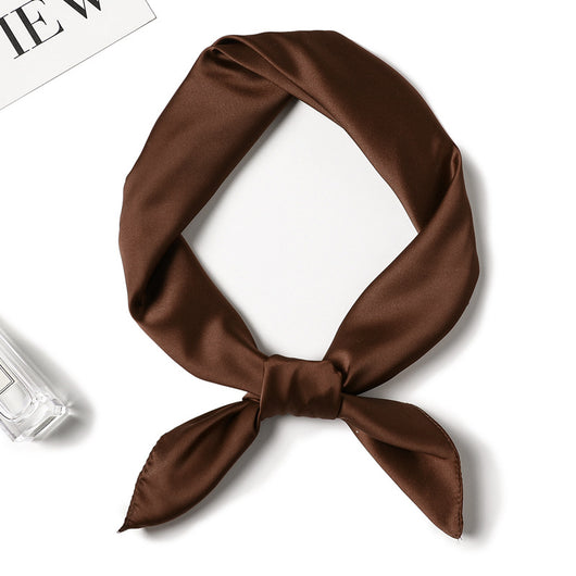 Pañuelo de Seda Liso con Amarre para Cabello - Image 23
