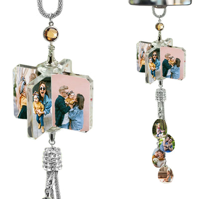 Colgante de Cristal para Espejo Retrovisor con Foto Personalizada - Image 13