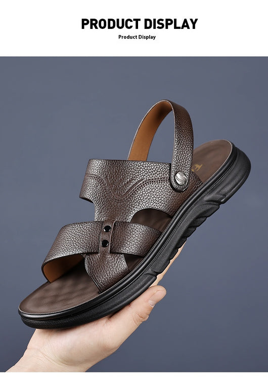 Zapatos de Cuero Genuino Transpirables para Hombre - Comodidad Casual para Todas las Edades - Image 9