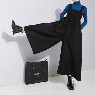 Pantalón Ancho Plisado con Tirantes Ajustables - Diseño Oversize Primavera Verano - Image 3