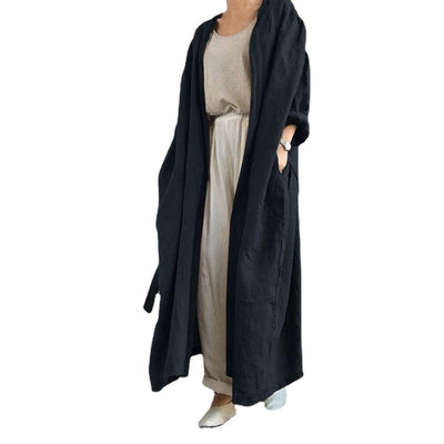 Gabardina Larga Casual de Manga Larga para Mujer - Image 6