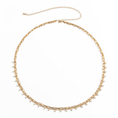 Cadena de Cintura con Dije de Letra Metálica para Mujer - Diseño Elegante Ajustado - Image 13