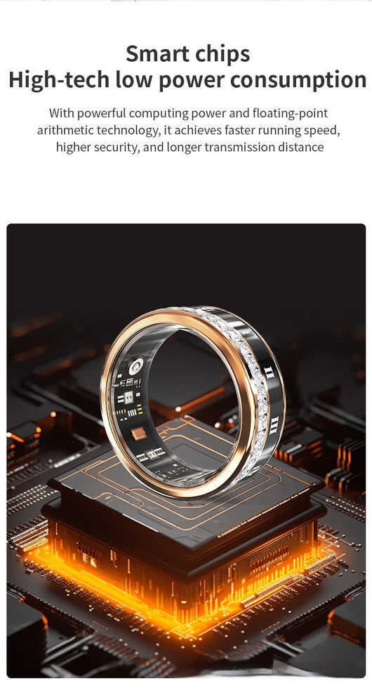 Anillo Inteligente Multifuncional con Diamantes Incrustados - Image 23
