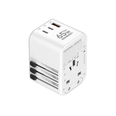 Cargador Rápido GaN 65W con Adaptador de Viaje Internacional - Image 5