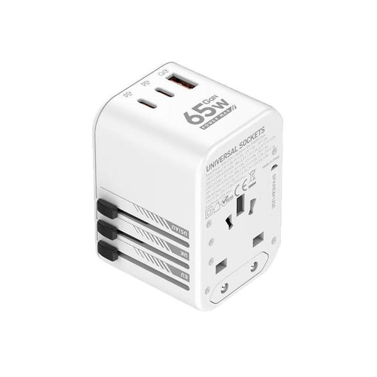 Cargador Rápido GaN 65W con Adaptador de Viaje Internacional - Image 5
