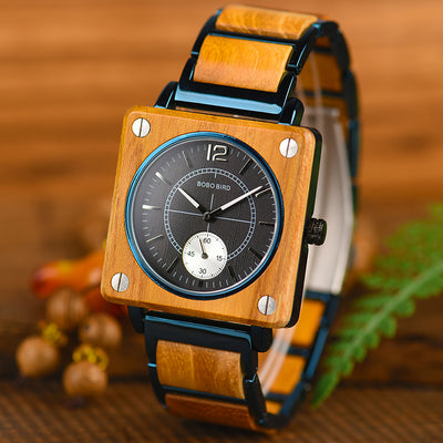 Reloj de Pareja Cuadrado Multifuncional de Cuarzo - Image 12