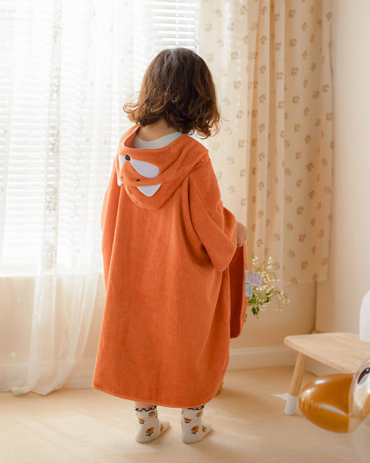 Bata Infantil con Capucha de Algodón Absorbente - Image 19