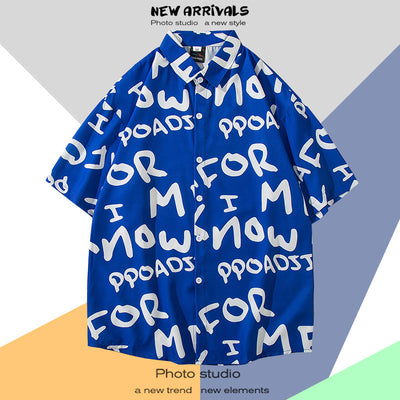 Camisa Estampada Tailandesa Manga Corta para Hombre - Image 16