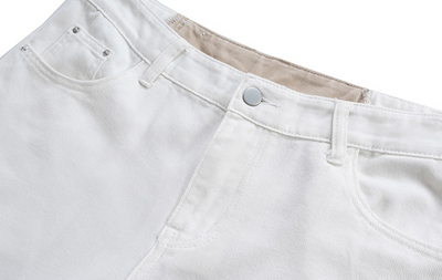 Jeans para Hombre con Contraste Frambuesa y Flecos - Image 13