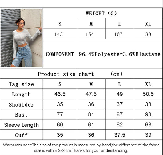 Playera Slim Fit Mujer Tendencia Otoño Invierno Street Style - Image 10