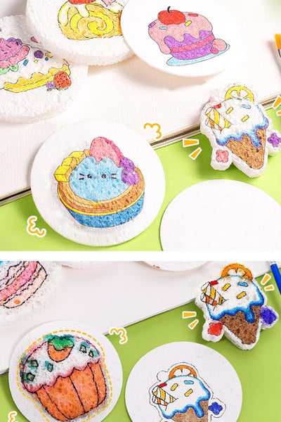 Esponja de Pintura Infantil de Pulpa de Madera - Image 10