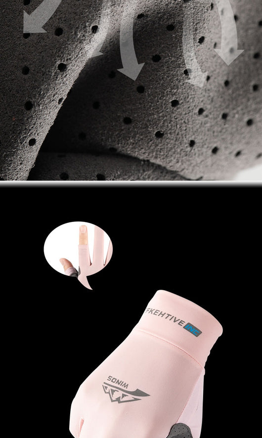 Guantes de Ciclismo Deportivos Medio Dedo Pantalla Táctil Transpirables con Protección Solar - Image 27