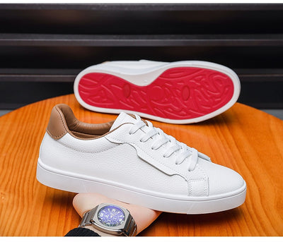 Tenis Blancos Casuales para Hombre Corte Bajo Primavera - Image 11