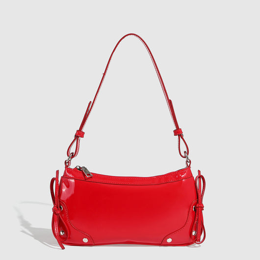 Bolso Bandolera Cuadrado Pequeño con Doble Moño - Diseño Minimalista Liso - Image 21