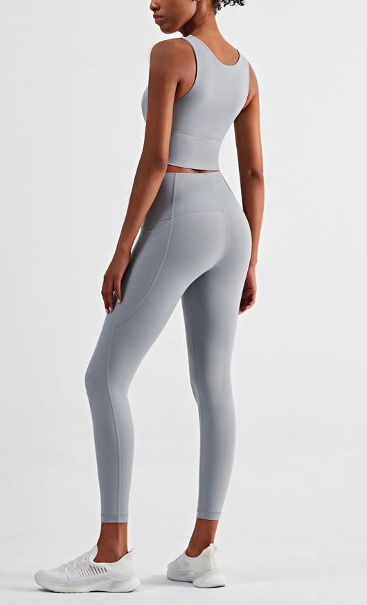 Pantalones Yoga Levanta Glúteos con Cintura Reductora para Exterior - Image 23