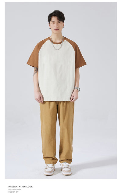 Camiseta Holgada de Algodón con Manga Raglán para Hombre - Image 16