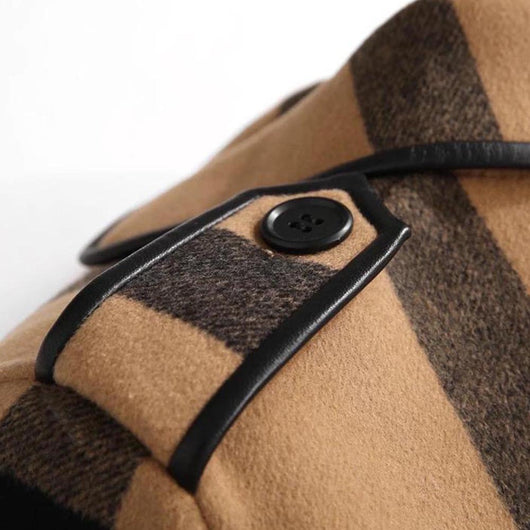 Chaqueta Larga Cuadros Casual para Mujer - Image 10