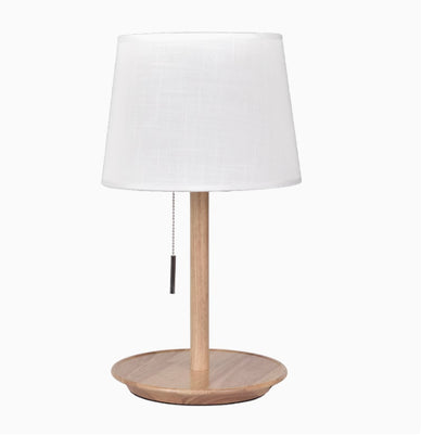 Lámpara de Mesita de Noche en Madera de Nogal Macizo - Image 4