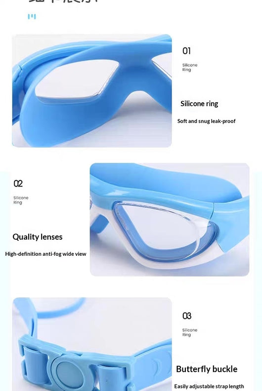 Gafas de Natación Infantiles Antivaho con Tapones Auditivos Integrados - Image 23