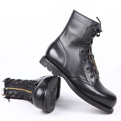 Botas de Cuero Caña Alta Punta Redonda - Image 10