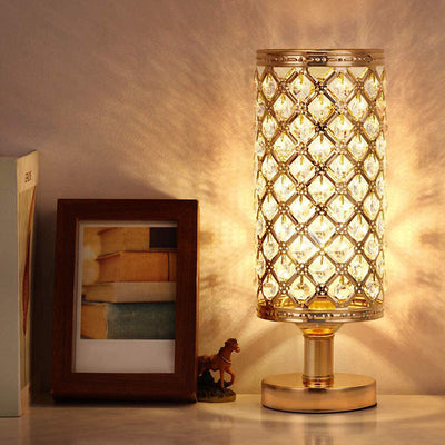Lámpara de Mesa de Cristal Moderno con Diseño Elegante para Dormitorio y Sala - Image 11