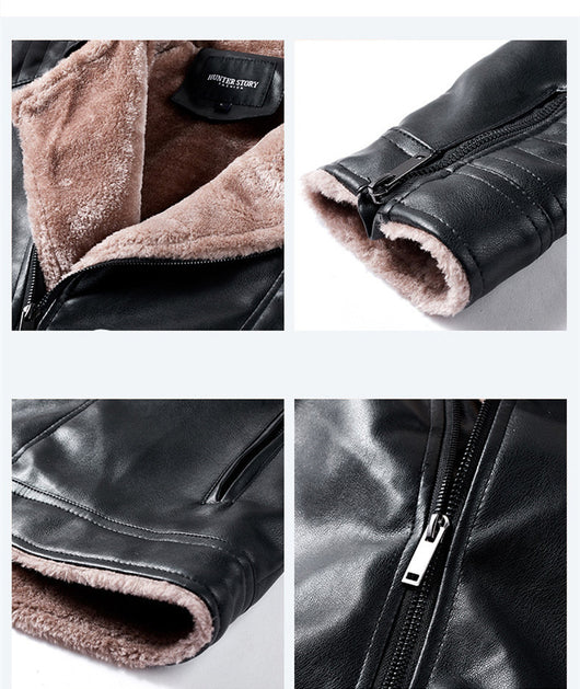 Chaqueta Slim Fit con Solapa y Forro de Terciopelo Acolchado - Image 4