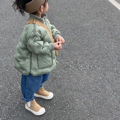 Abrigo Infantil Acolchado Cálido de Algodón para Invierno - Image 9
