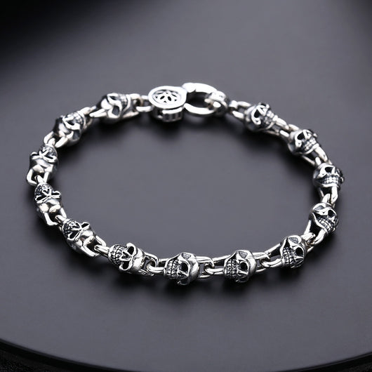 Pulsera de Plata Esterlina S925 Vintage para Hombre y Mujer - Image 4