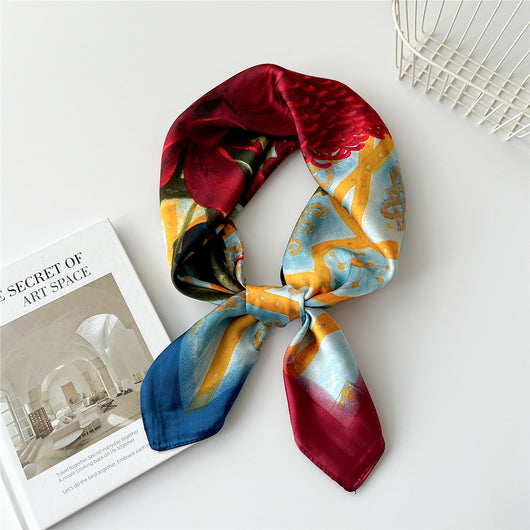 Pañuelo de Seda Cuadrado 70cm - Versátil para Primavera y Otoño - Image 16