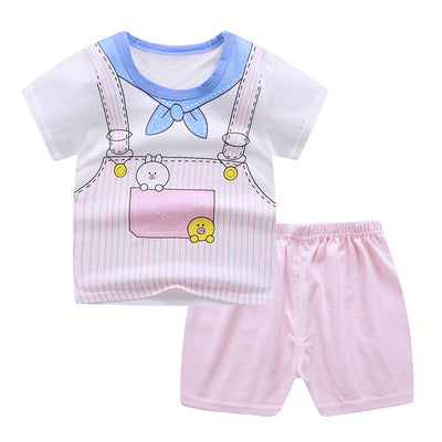 Traje Infantil de Algodón con Manga Corta para Bebé - Image 8