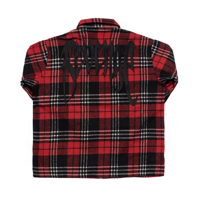 Camisa Suelta Cuadros con Bordado y Cierre - Image 8