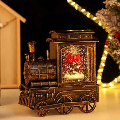 Tren Navideño Luminoso con Efecto Agua Interior para Escritorio - Image 4