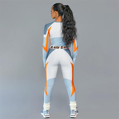 Traje Deportivo Compresión Estampado para Fitness - Image 8