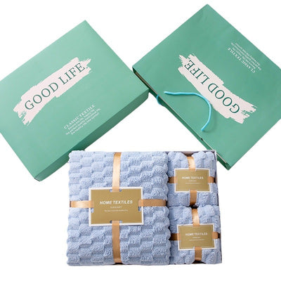Set de 3 Toallas de Baño Coral Fleece - Caja de Regalo Premium - Image 6