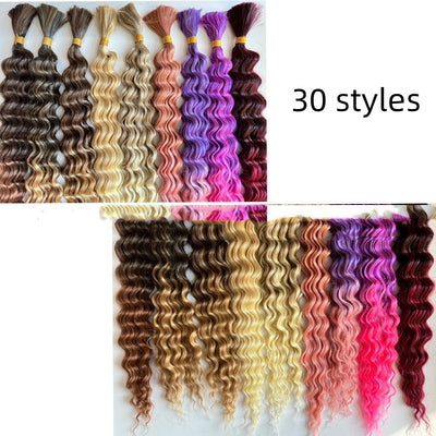 Extensiones Boho Trenzas Ondas Playa Cabello Sintético Giro Profundo - Image 13