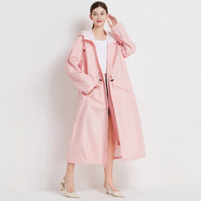 Gabardina Impermeable de Largo Medio para Mujer - Image 3