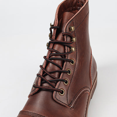 Botas Militares Martin de Cuero Engrasado para Hombre - Estilo Retro Worker - Image 4
