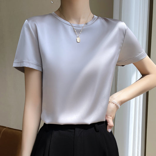 Blusa de Manga Corta Elástica y Fresca - Image 7