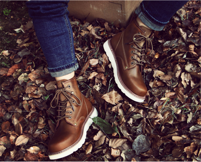 Botas Martin de Cuero Genuino para Hombre - Invierno Cálido con Forro de Cachemira - Image 5